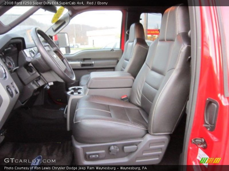 Red / Ebony 2008 Ford F250 Super Duty FX4 SuperCab 4x4