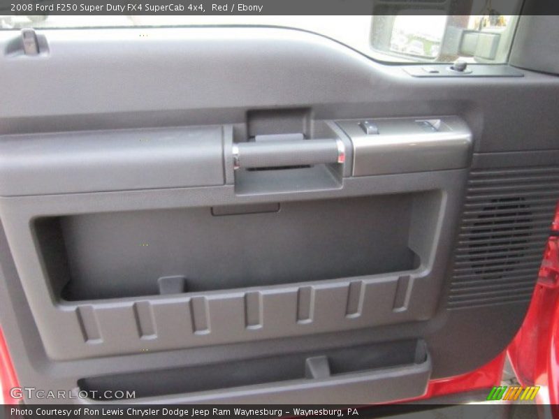Red / Ebony 2008 Ford F250 Super Duty FX4 SuperCab 4x4