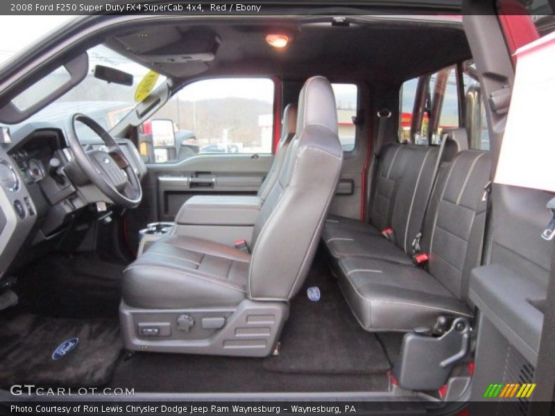 Red / Ebony 2008 Ford F250 Super Duty FX4 SuperCab 4x4