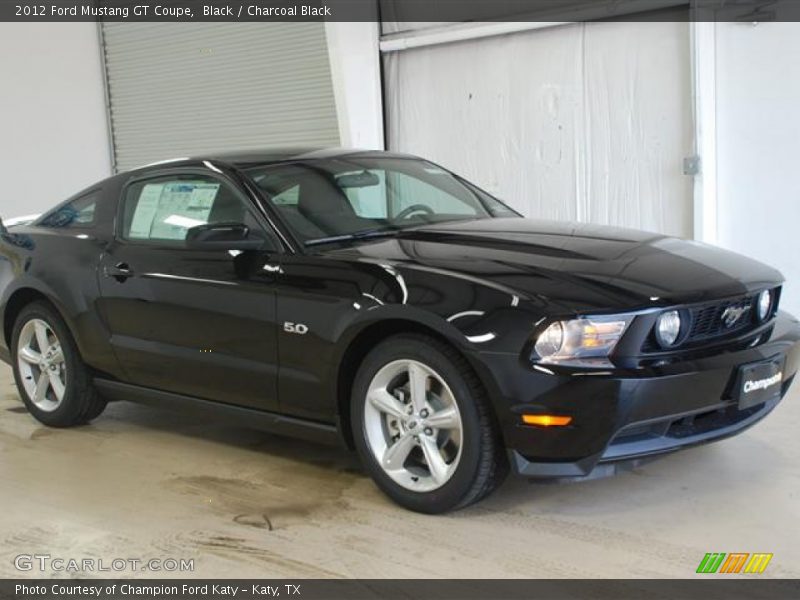 Black / Charcoal Black 2012 Ford Mustang GT Coupe