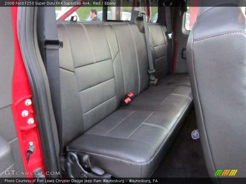 Red / Ebony 2008 Ford F250 Super Duty FX4 SuperCab 4x4