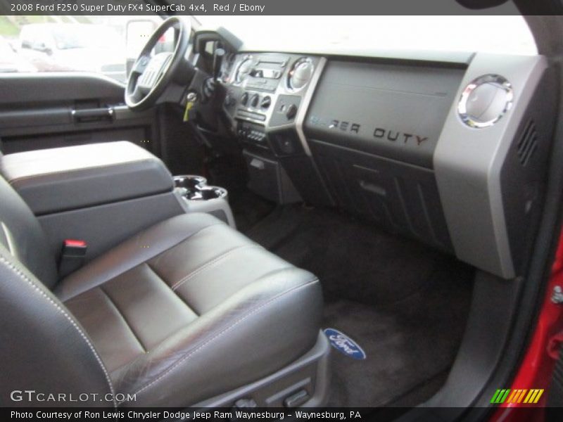 Red / Ebony 2008 Ford F250 Super Duty FX4 SuperCab 4x4
