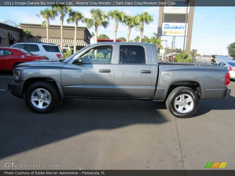 Mineral Gray Metallic / Dark Slate Gray/Medium Slate Gray 2011 Dodge Dakota Big Horn Crew Cab