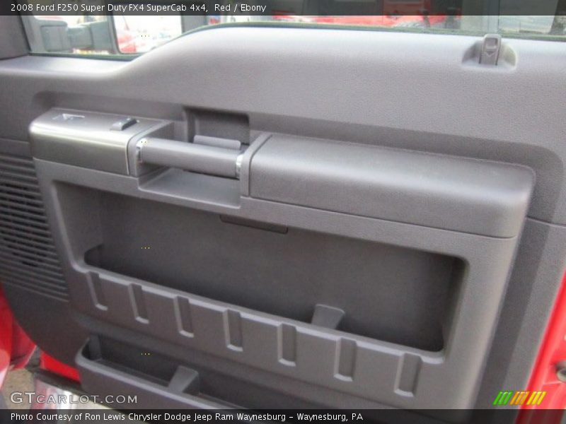 Red / Ebony 2008 Ford F250 Super Duty FX4 SuperCab 4x4