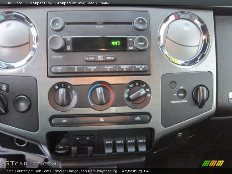 Red / Ebony 2008 Ford F250 Super Duty FX4 SuperCab 4x4