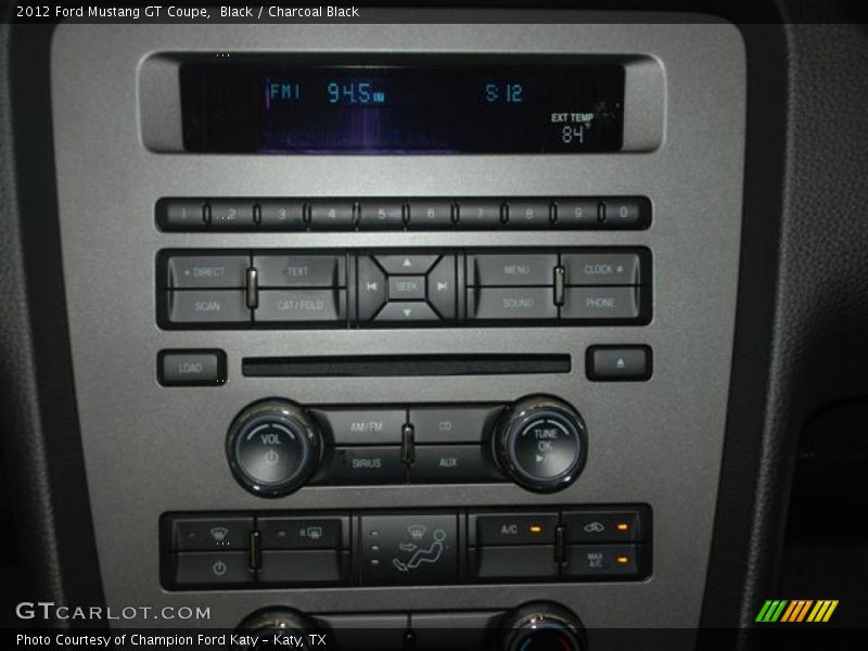 Black / Charcoal Black 2012 Ford Mustang GT Coupe