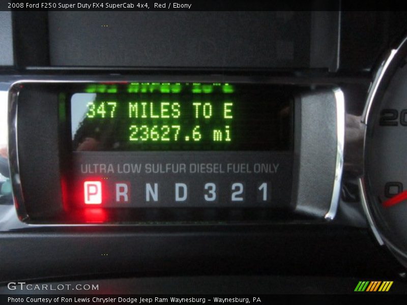 Red / Ebony 2008 Ford F250 Super Duty FX4 SuperCab 4x4