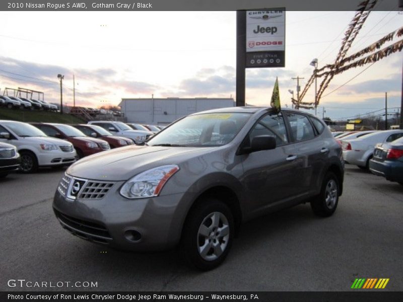 Gotham Gray / Black 2010 Nissan Rogue S AWD