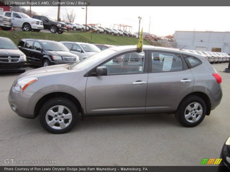 Gotham Gray / Black 2010 Nissan Rogue S AWD