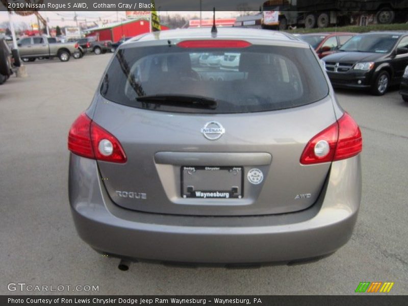 Gotham Gray / Black 2010 Nissan Rogue S AWD