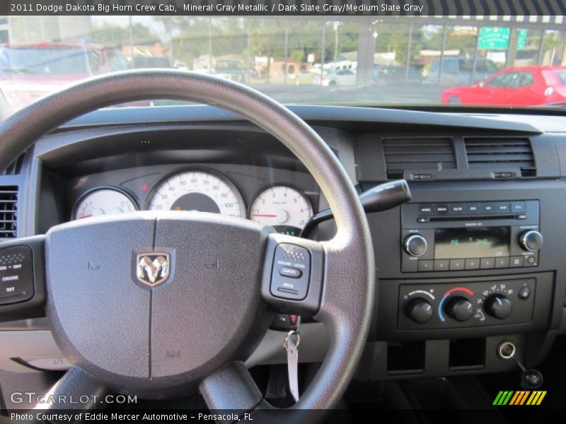 Mineral Gray Metallic / Dark Slate Gray/Medium Slate Gray 2011 Dodge Dakota Big Horn Crew Cab