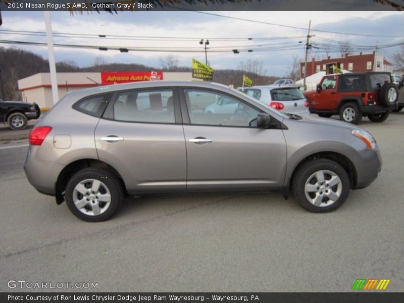 Gotham Gray / Black 2010 Nissan Rogue S AWD