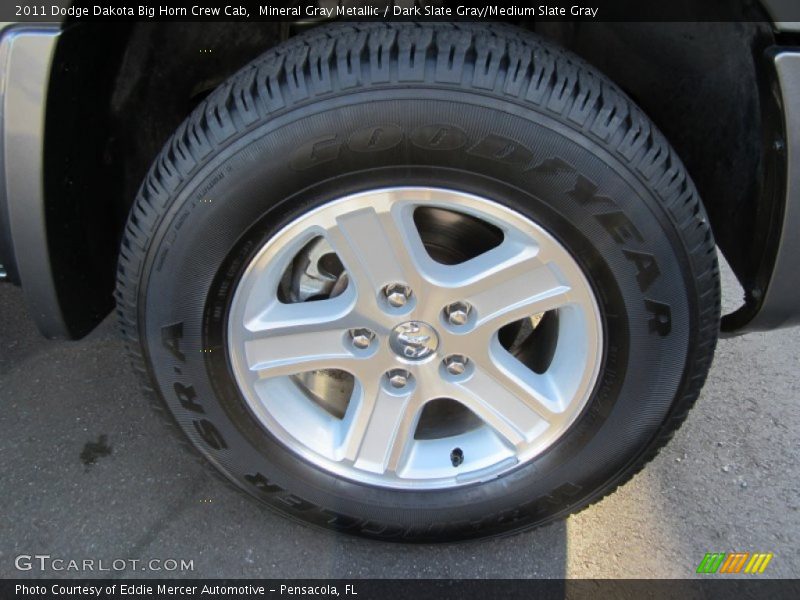 Mineral Gray Metallic / Dark Slate Gray/Medium Slate Gray 2011 Dodge Dakota Big Horn Crew Cab