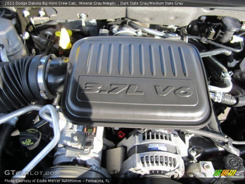 Mineral Gray Metallic / Dark Slate Gray/Medium Slate Gray 2011 Dodge Dakota Big Horn Crew Cab
