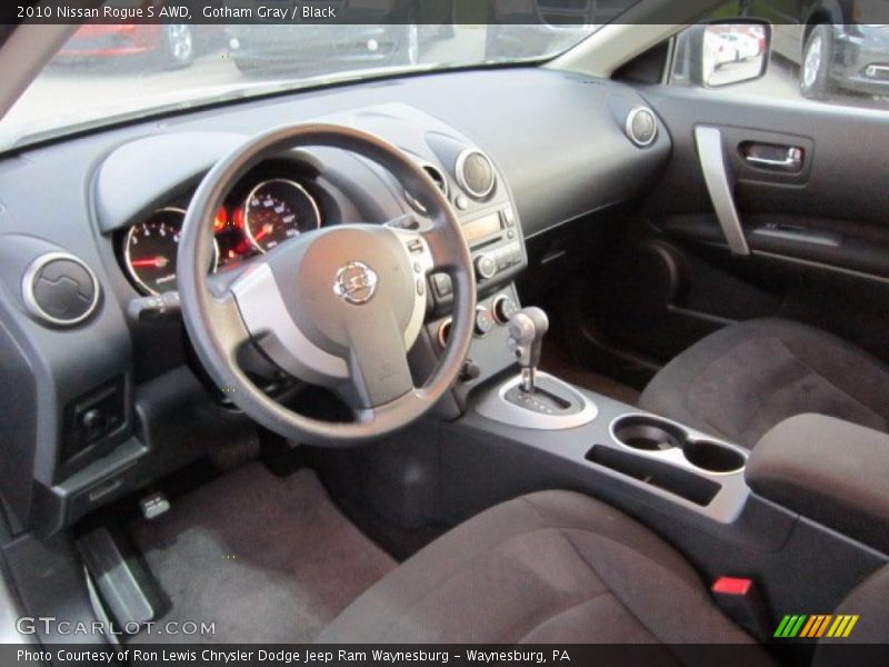 Gotham Gray / Black 2010 Nissan Rogue S AWD