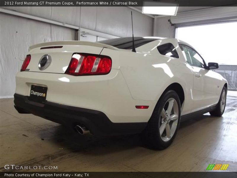 Performance White / Charcoal Black 2012 Ford Mustang GT Premium Coupe