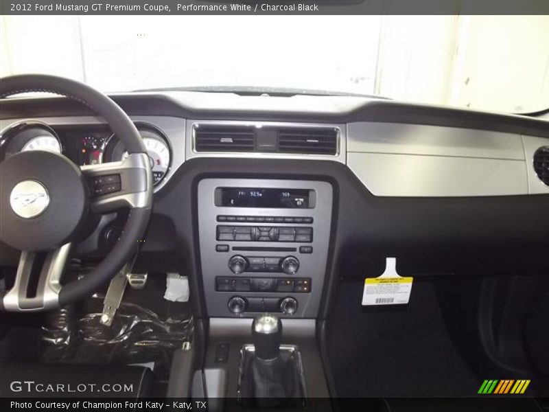 Performance White / Charcoal Black 2012 Ford Mustang GT Premium Coupe