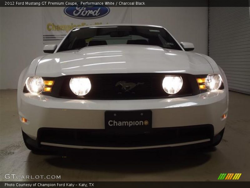 Performance White / Charcoal Black 2012 Ford Mustang GT Premium Coupe