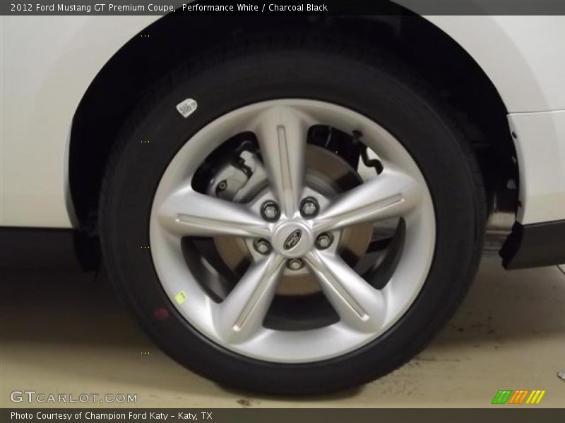 Performance White / Charcoal Black 2012 Ford Mustang GT Premium Coupe