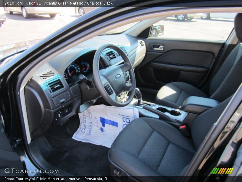 Atlantis Green Metallic / Charcoal Black 2010 Ford Fusion SE