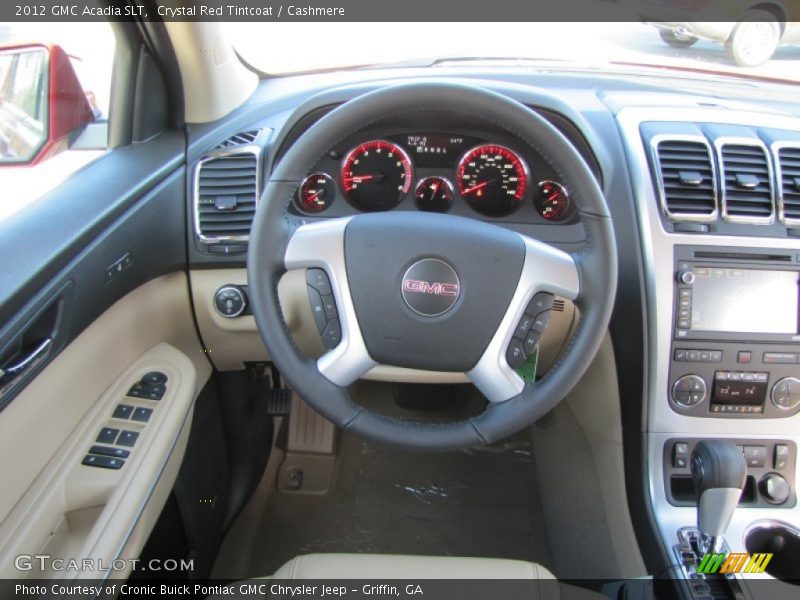 Crystal Red Tintcoat / Cashmere 2012 GMC Acadia SLT
