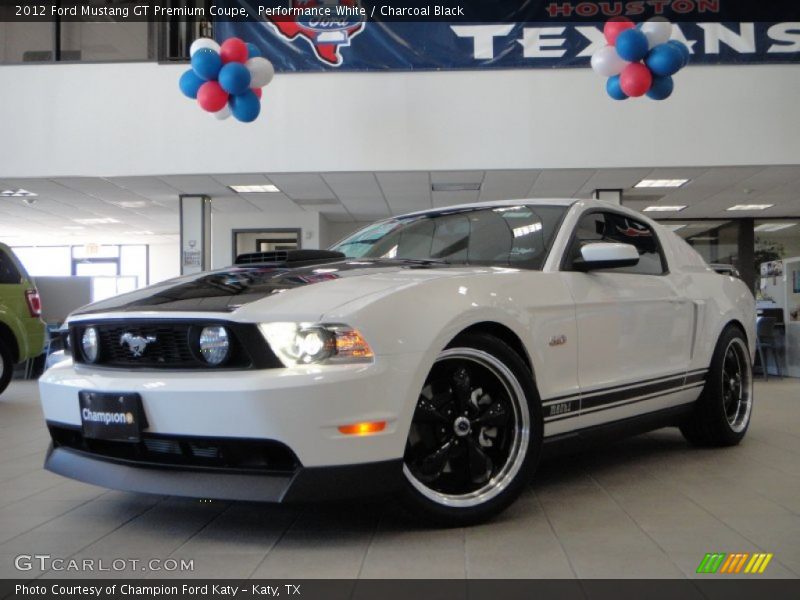 Performance White / Charcoal Black 2012 Ford Mustang GT Premium Coupe