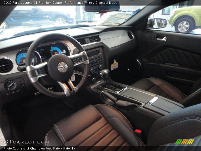 Performance White / Charcoal Black 2012 Ford Mustang GT Premium Coupe