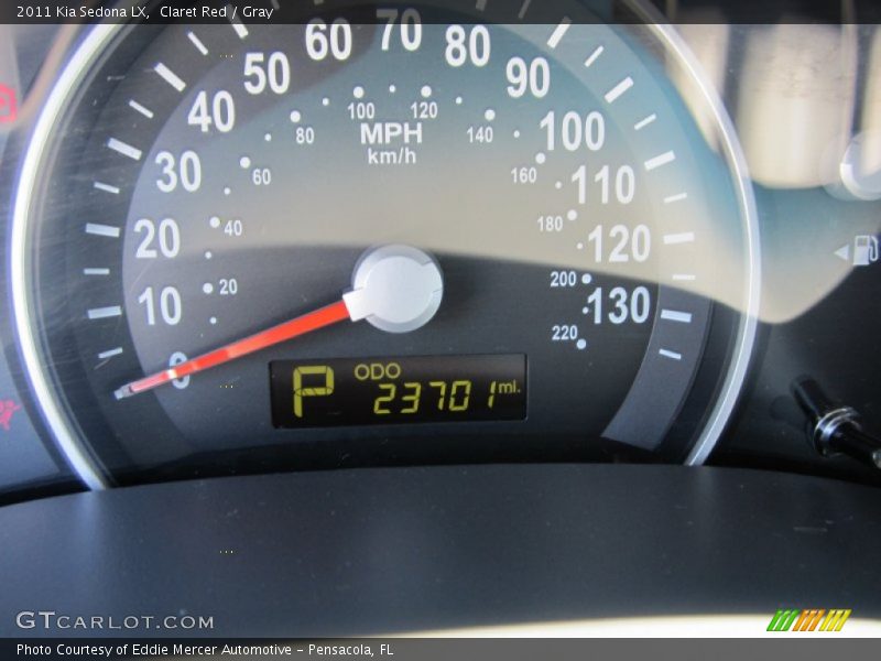 Claret Red / Gray 2011 Kia Sedona LX