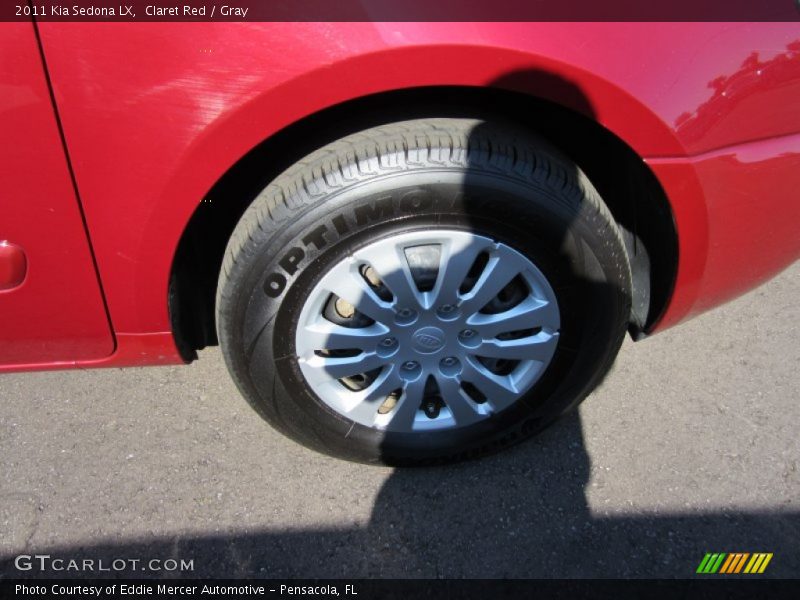 Claret Red / Gray 2011 Kia Sedona LX