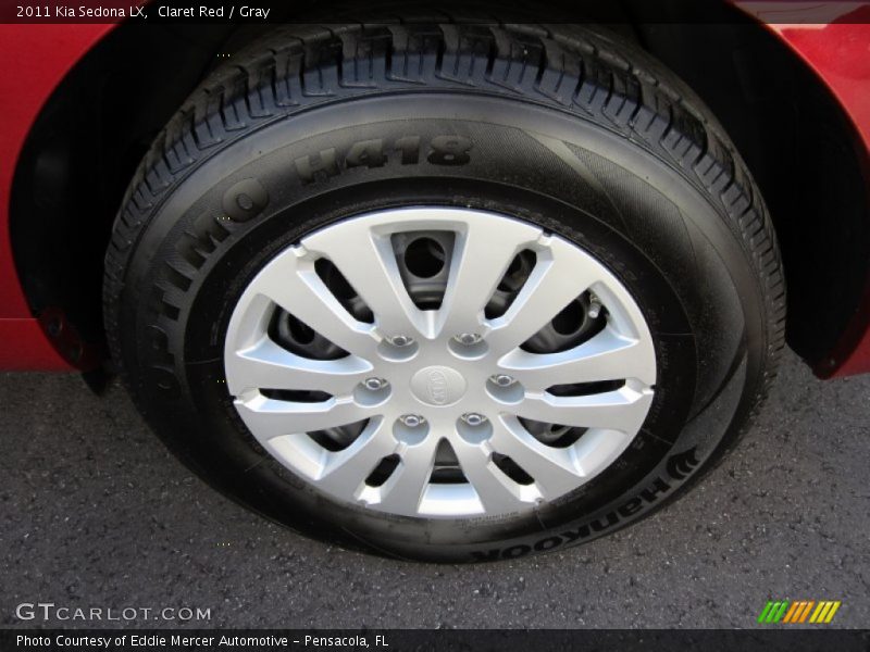 Claret Red / Gray 2011 Kia Sedona LX