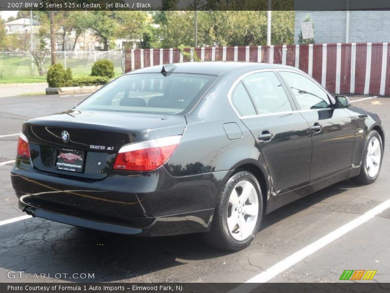 Jet Black / Black 2007 BMW 5 Series 525xi Sedan