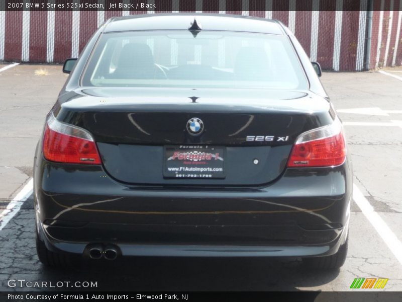 Jet Black / Black 2007 BMW 5 Series 525xi Sedan