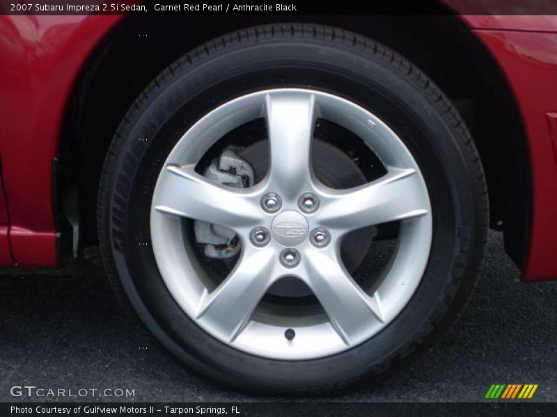 Garnet Red Pearl / Anthracite Black 2007 Subaru Impreza 2.5i Sedan