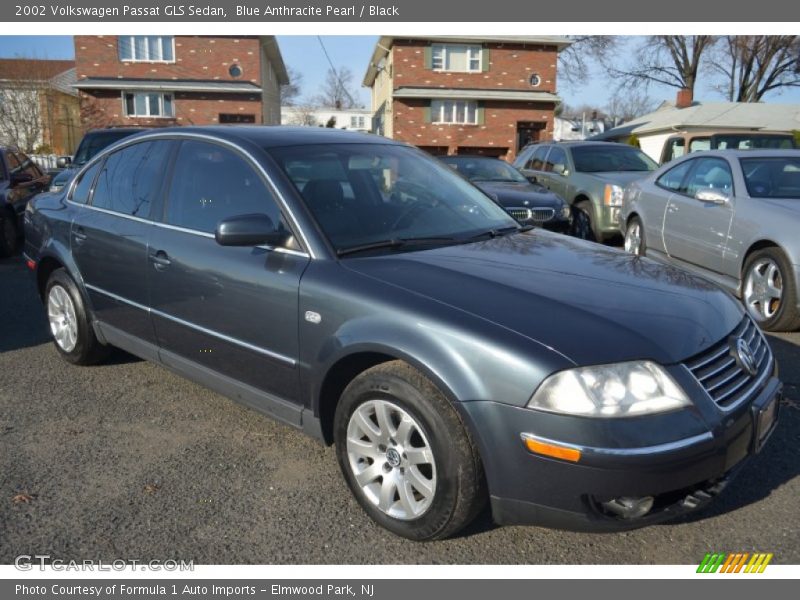 Blue Anthracite Pearl / Black 2002 Volkswagen Passat GLS Sedan