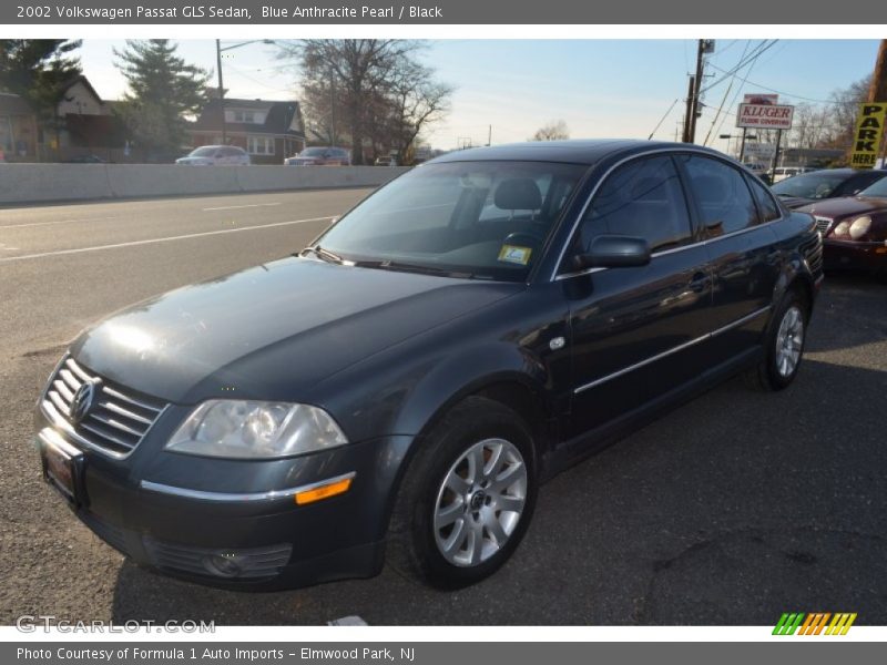 Blue Anthracite Pearl / Black 2002 Volkswagen Passat GLS Sedan