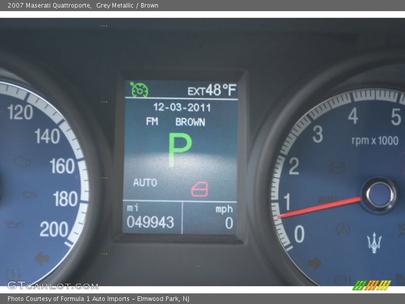 Grey Metallic / Brown 2007 Maserati Quattroporte
