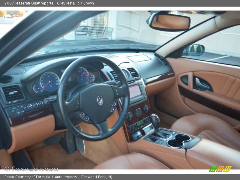 Grey Metallic / Brown 2007 Maserati Quattroporte