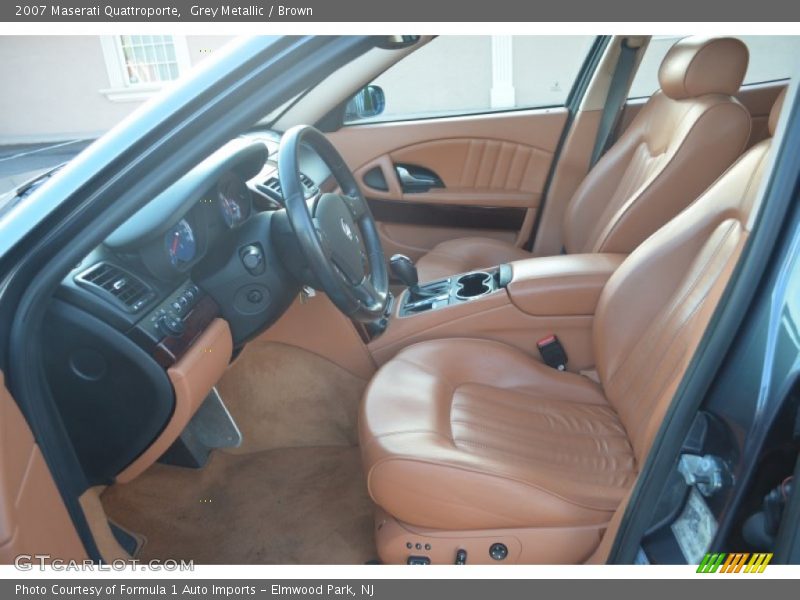 Grey Metallic / Brown 2007 Maserati Quattroporte