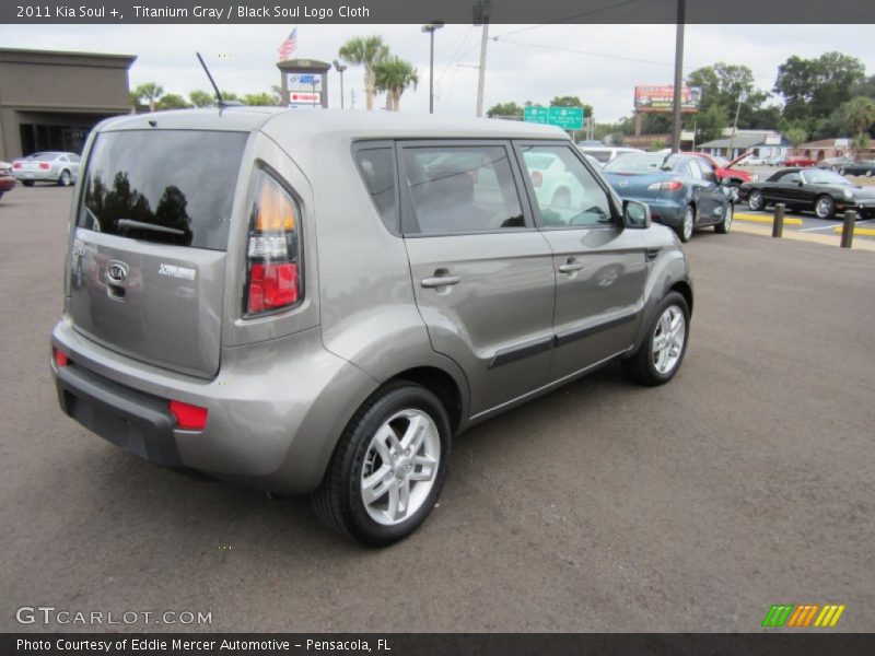 Titanium Gray / Black Soul Logo Cloth 2011 Kia Soul +