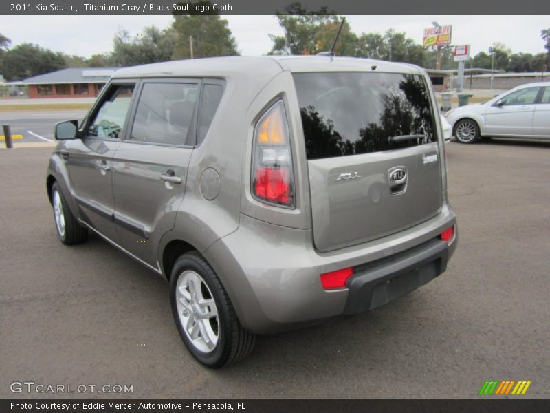 Titanium Gray / Black Soul Logo Cloth 2011 Kia Soul +