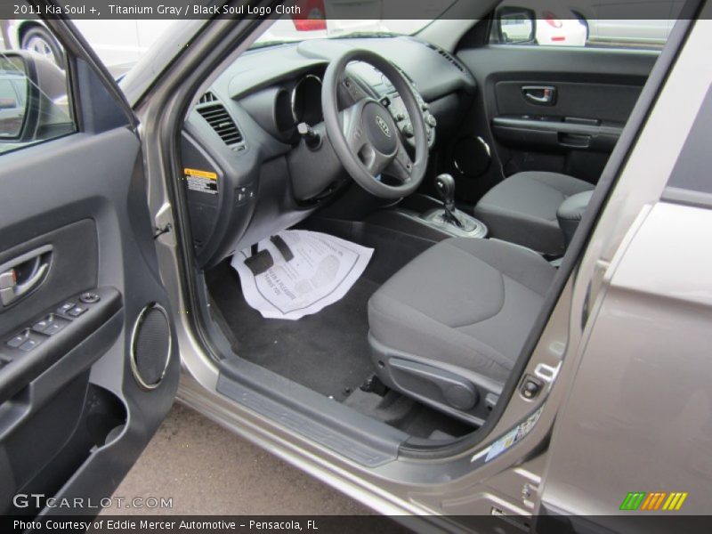 Titanium Gray / Black Soul Logo Cloth 2011 Kia Soul +