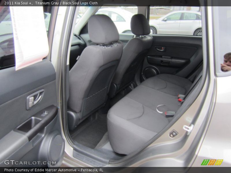 Titanium Gray / Black Soul Logo Cloth 2011 Kia Soul +