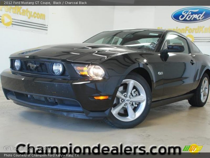 Black / Charcoal Black 2012 Ford Mustang GT Coupe