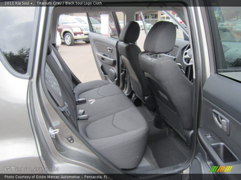 Titanium Gray / Black Soul Logo Cloth 2011 Kia Soul +