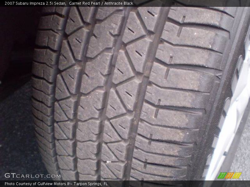 Garnet Red Pearl / Anthracite Black 2007 Subaru Impreza 2.5i Sedan