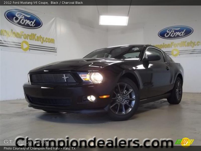 Black / Charcoal Black 2012 Ford Mustang V6 Coupe