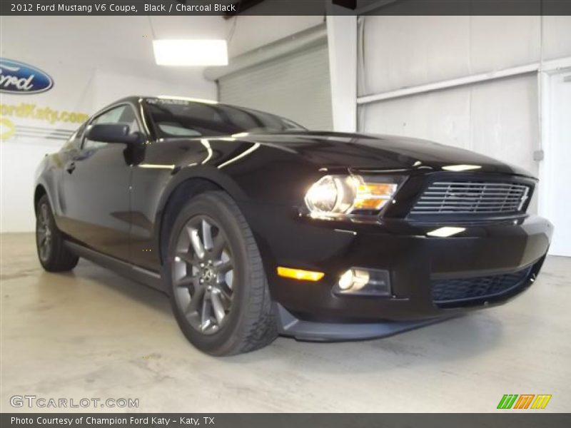 Black / Charcoal Black 2012 Ford Mustang V6 Coupe