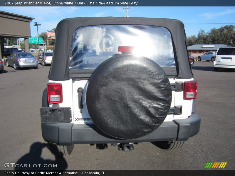 Stone White / Dark Slate Gray/Medium Slate Gray 2007 Jeep Wrangler X 4x4