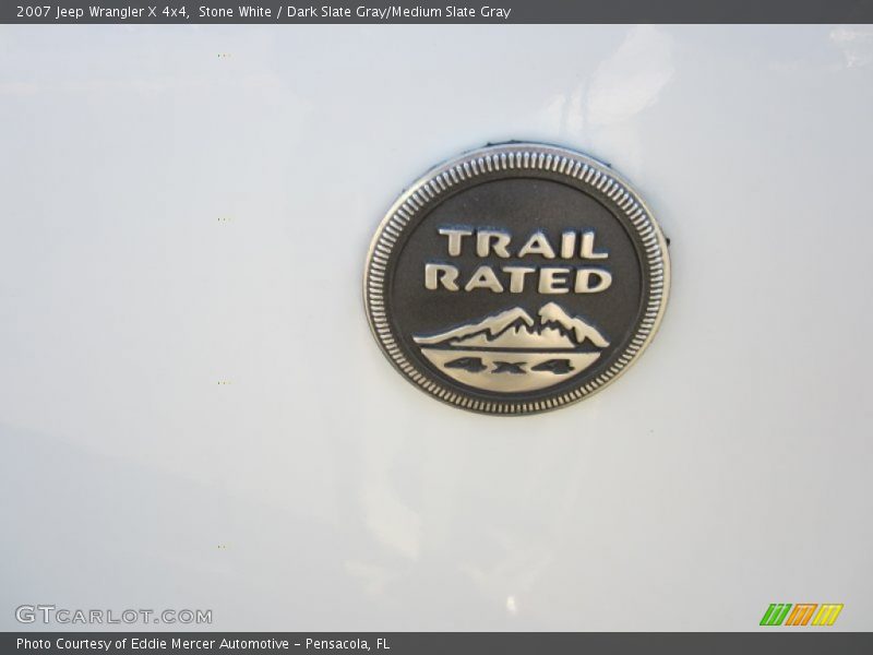 Stone White / Dark Slate Gray/Medium Slate Gray 2007 Jeep Wrangler X 4x4