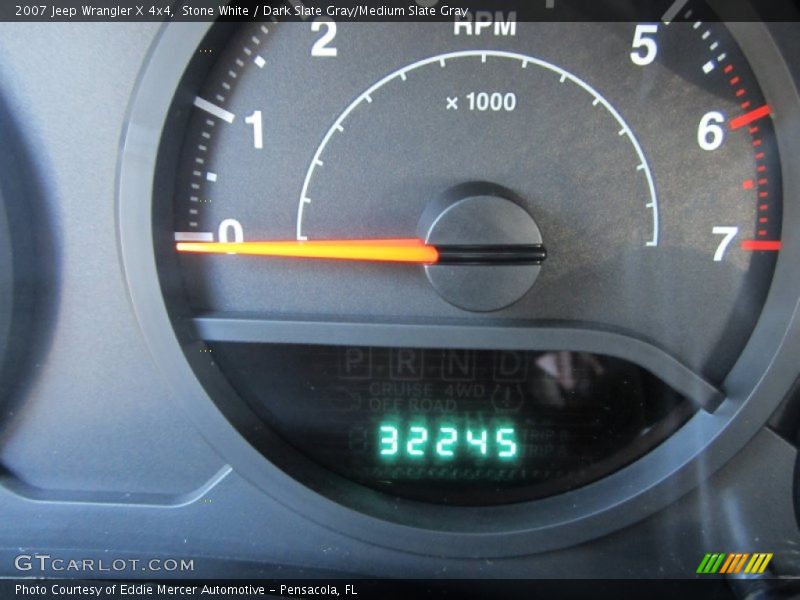 Stone White / Dark Slate Gray/Medium Slate Gray 2007 Jeep Wrangler X 4x4